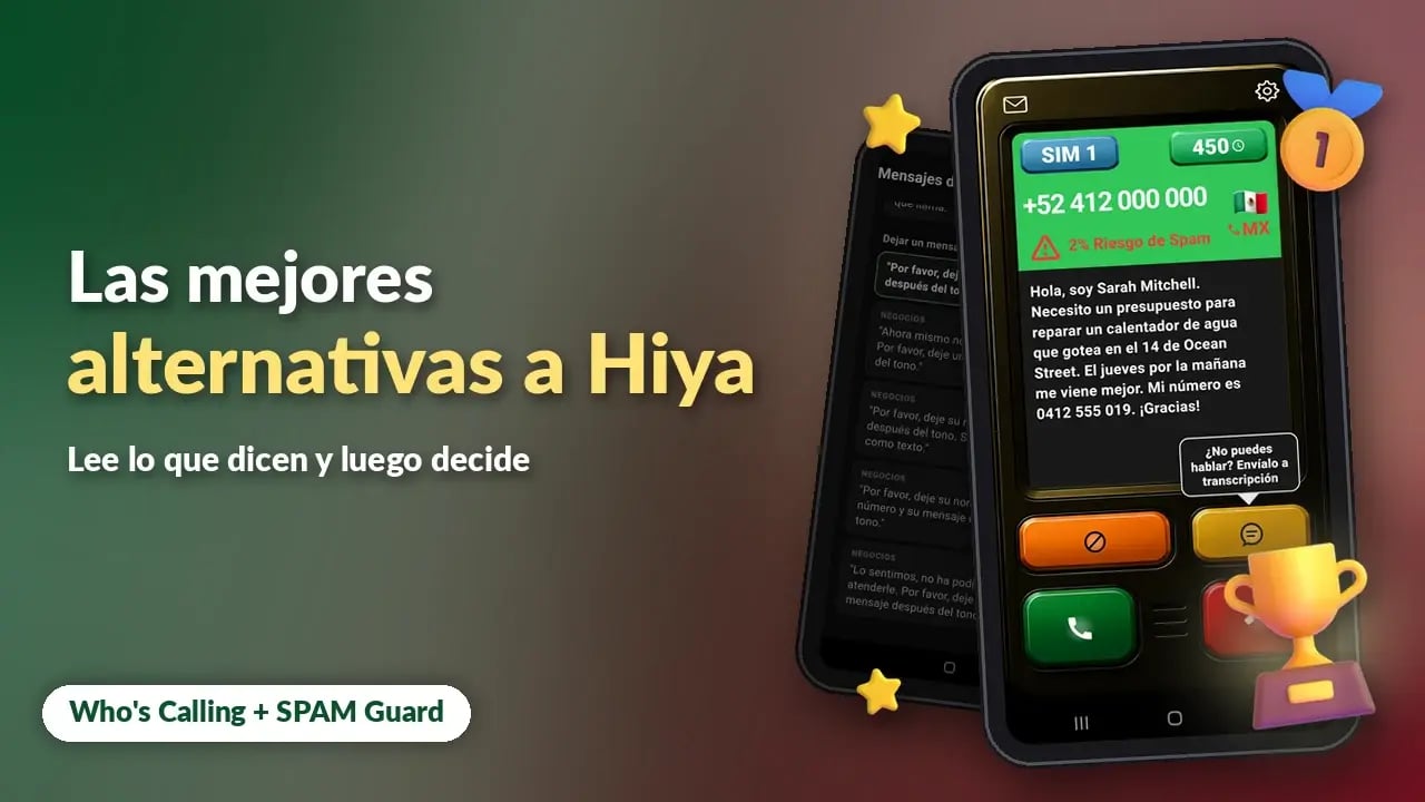 Las mejores alternativas a Hiya para Android en 2026