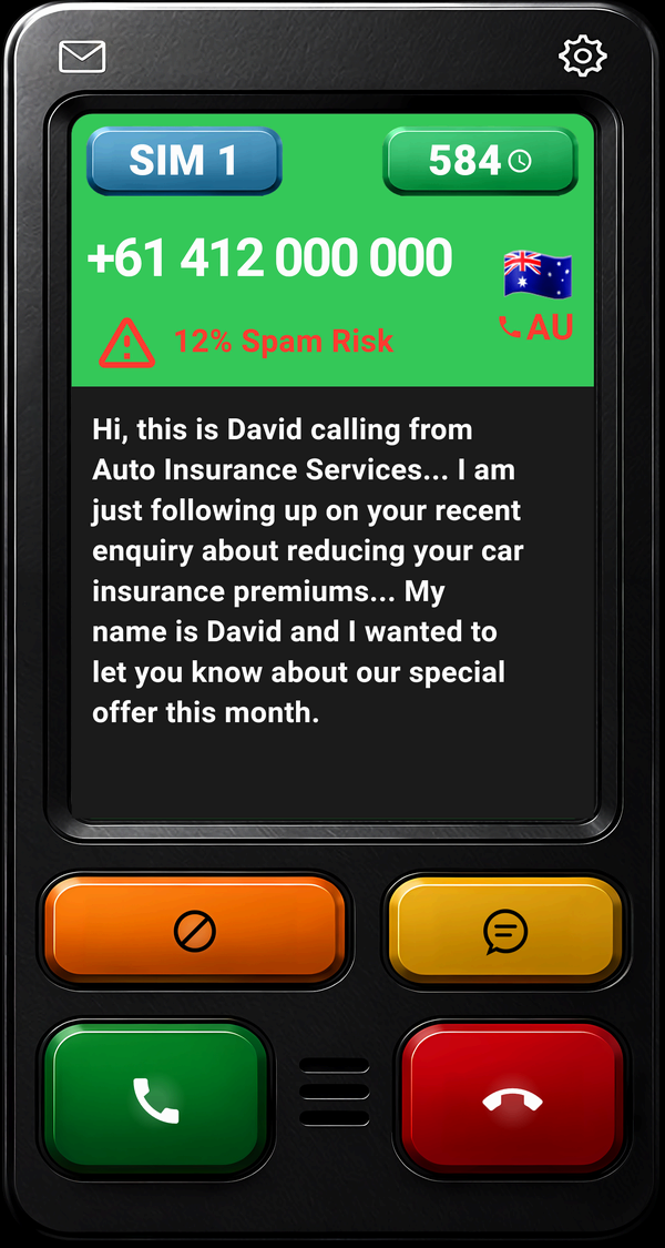 Who's Calling call screen preview