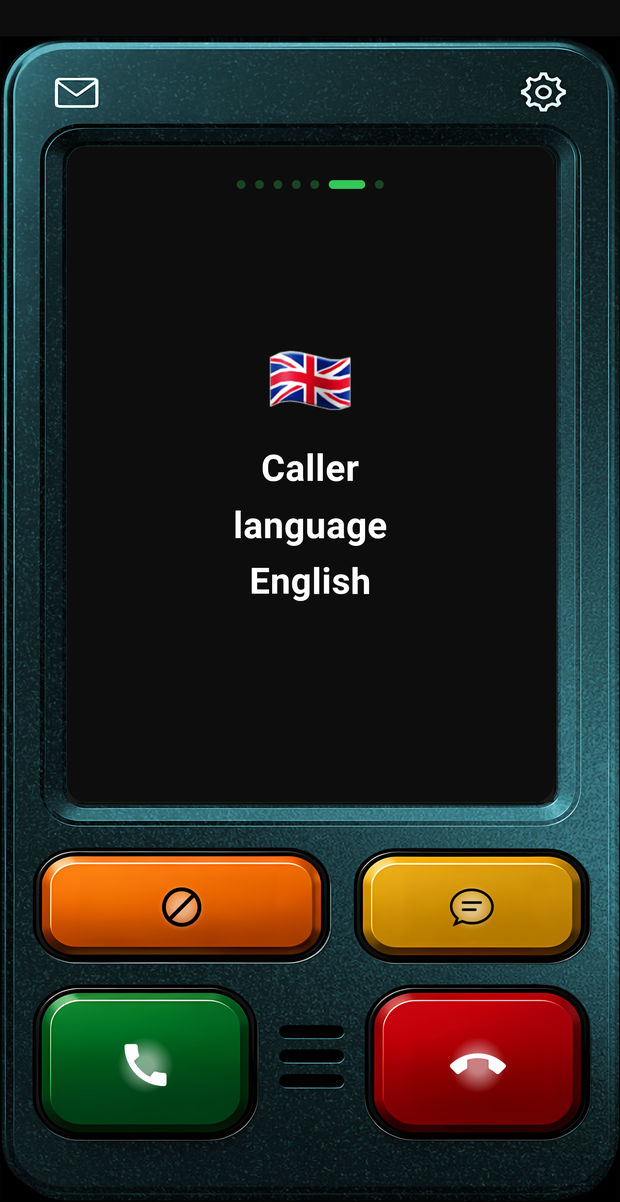 Caller hears the greeting in their own language